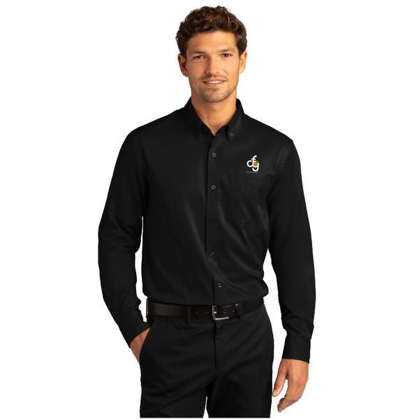 CFG Port Authority Long Sleeve SuperPro React Twill Shirt